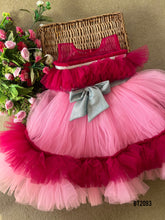 Load image into Gallery viewer, BT2093 🎀 Berry &amp; Blush Delight: Twirl-Worthy Dress for Special Moments 🎀
