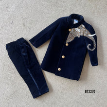 Load image into Gallery viewer, BT2270 Majestic Elephant Embroidery Suit – A Royal Statement for Your Little King! 👑✨
