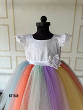 Load image into Gallery viewer, BT1749 Rainbow Whimsy Dress - Your Little One&#39;s Dream in Colors
