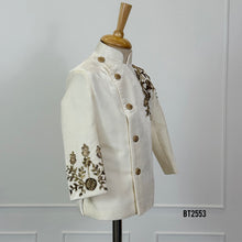 Load image into Gallery viewer, BT2553 Ivory Royal Embroidered Sherwani for Baby Boys
