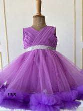 Load image into Gallery viewer, BT1785 Lavander Party Wear Frock For Baby Girls
