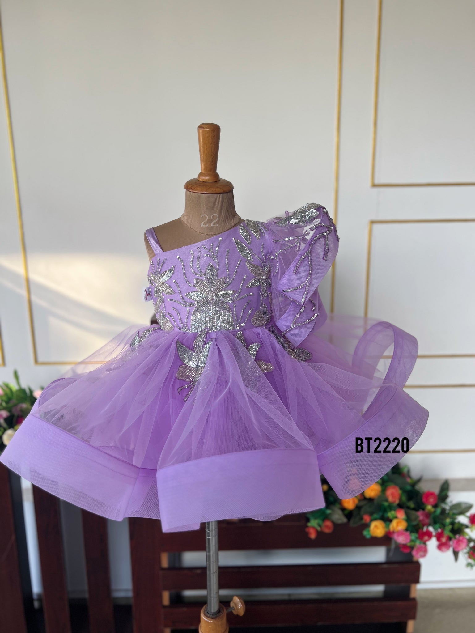 BT2220 Enchanting Lilac Princess Dress for Special Celebrations BabyTeen Fashion BT2220 Enchanting Lilac Princess Dress for Special Celebrations BabyTeen Fashion