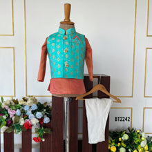 Load image into Gallery viewer, BT2242 🕌 Regal Ethnic Charm – The Ultimate Festive Look for Your Little Prince! ✨👑
