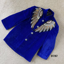 Load image into Gallery viewer, BT2167  The Regal Winged Angelic Charm Party Wear Blazer for Little Man ✨🕊️
