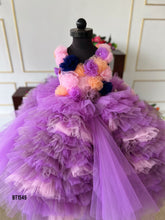 Load image into Gallery viewer, BT1549 Enchanted Lavender Garden Dress - Twirl into a World of Whimsy!
