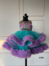 Load image into Gallery viewer, BT1380 Turquoise Butterfly Princess Dress - Spread the Wings of Joy!
