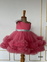 Load image into Gallery viewer, BT2031 Sparkle &amp; Grace: Pink Glam Party Dress for Your Princess 👑✨
