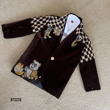 Load image into Gallery viewer, BT2278 Playful Panda Velvet Suit – A Charming Look for Your Little Star! 🌟🎉
