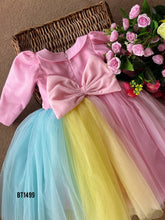 Load image into Gallery viewer, BT1499 Peter Pan Collar Multi Colour Frock

