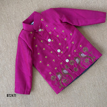 Load image into Gallery viewer, 💖 BT2471 Regal Magenta Baby Boy Jodhpuri with Dhoti Pants
