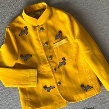 Load image into Gallery viewer, BT2200 Golden Glow Boys Party Wear Jacket: A Royal Look for Little Kings 🦌✨
