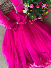 Load image into Gallery viewer, BT1602 Fuchsia Fantasy: The Fairy-Tale Party Gown for Little Stars
