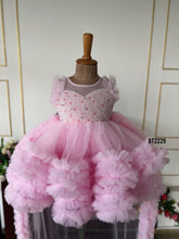 Load image into Gallery viewer, BT2229 Pearl-Embellished Pink Princess Gown – For Magical Celebrations 🌸👑
