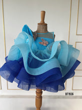 Load image into Gallery viewer, BT1936 Elegant Blue Butterfly Party Dress for Baby Girls
