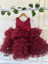 Load image into Gallery viewer, BT1683 Pearl Embellish Birthday Party Wear For Baby Girls
