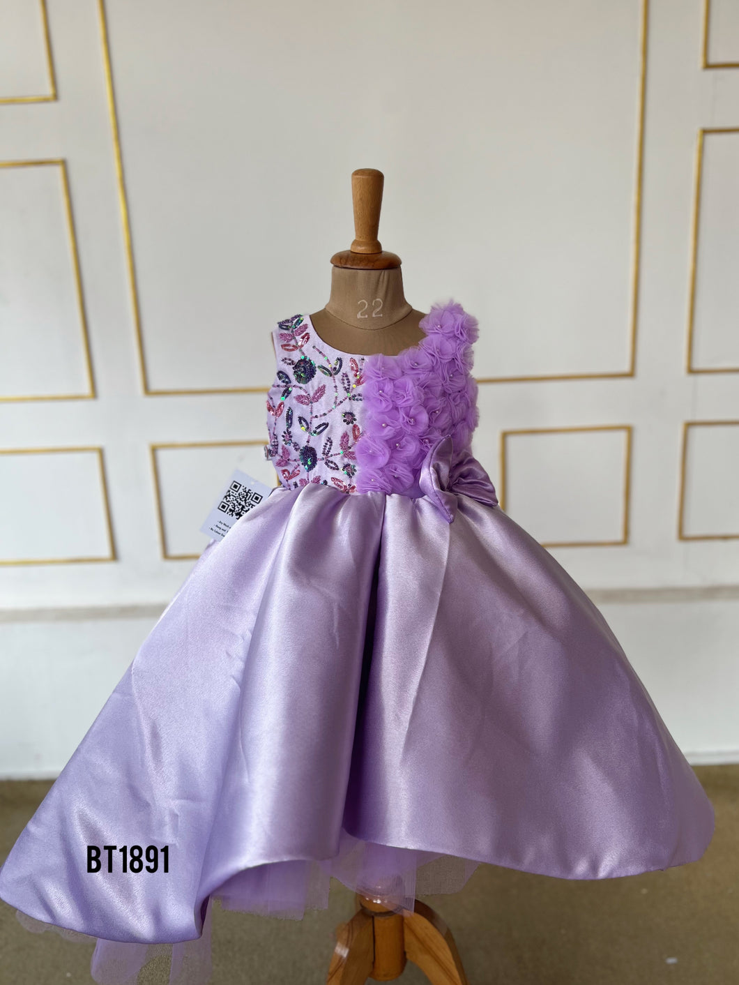 BT1891 Lavender Blossom Festive Dress