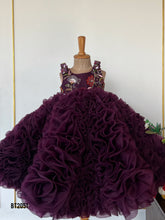 Load image into Gallery viewer, BT2051 💜 Enchanted Plum Princess Dress for Little Queens 💜
