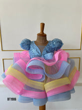 Load image into Gallery viewer, BT1906 Colorful Magic: Baby Party Dress – Celebrate with Style
