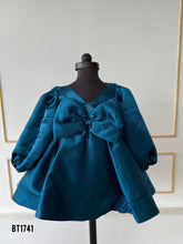 Load image into Gallery viewer, BT1741 Enchanted Teal Princess Dress - A Touch of Sparkle for Your Little Gem
