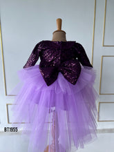 Load image into Gallery viewer, BT1955 Sparkling Purple Baby Dress – Perfect for Celebrations
