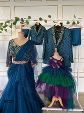 Load image into Gallery viewer, BT2053 🌟 Peacock-Inspired Family Combo for Magical Celebrations 🌟
