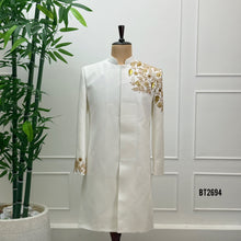 Load image into Gallery viewer, BT2694 Royal Ivory Embroidered Sherwani for Dad
