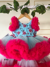 Load image into Gallery viewer, BT1513 Hand Work Birthday Party Wear Frock for Baby Girls
