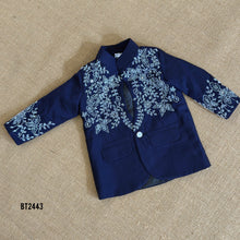 Load image into Gallery viewer, BT2443 Designer Baby Boy Party Wear Blazer Set with Beads Embroidery
