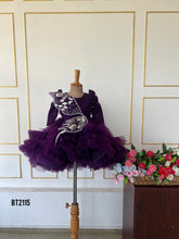 Load image into Gallery viewer, BT2115 Sparkling Dreams in Deep Plum 🌌 - for Your Little Star! 🌠✨
