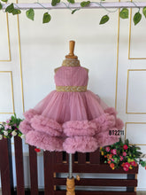 Load image into Gallery viewer, BT2211  Rose Pink Princess Dress with Golden Glam ✨👑
