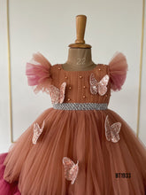 Load image into Gallery viewer, BT1933 Sparkling Butterfly Party Dress for Baby Girls
