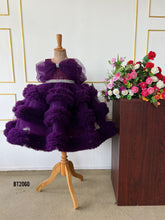 Load image into Gallery viewer, BT2060 💜 Royal Plum Princess Dress for Little Stars 💜

