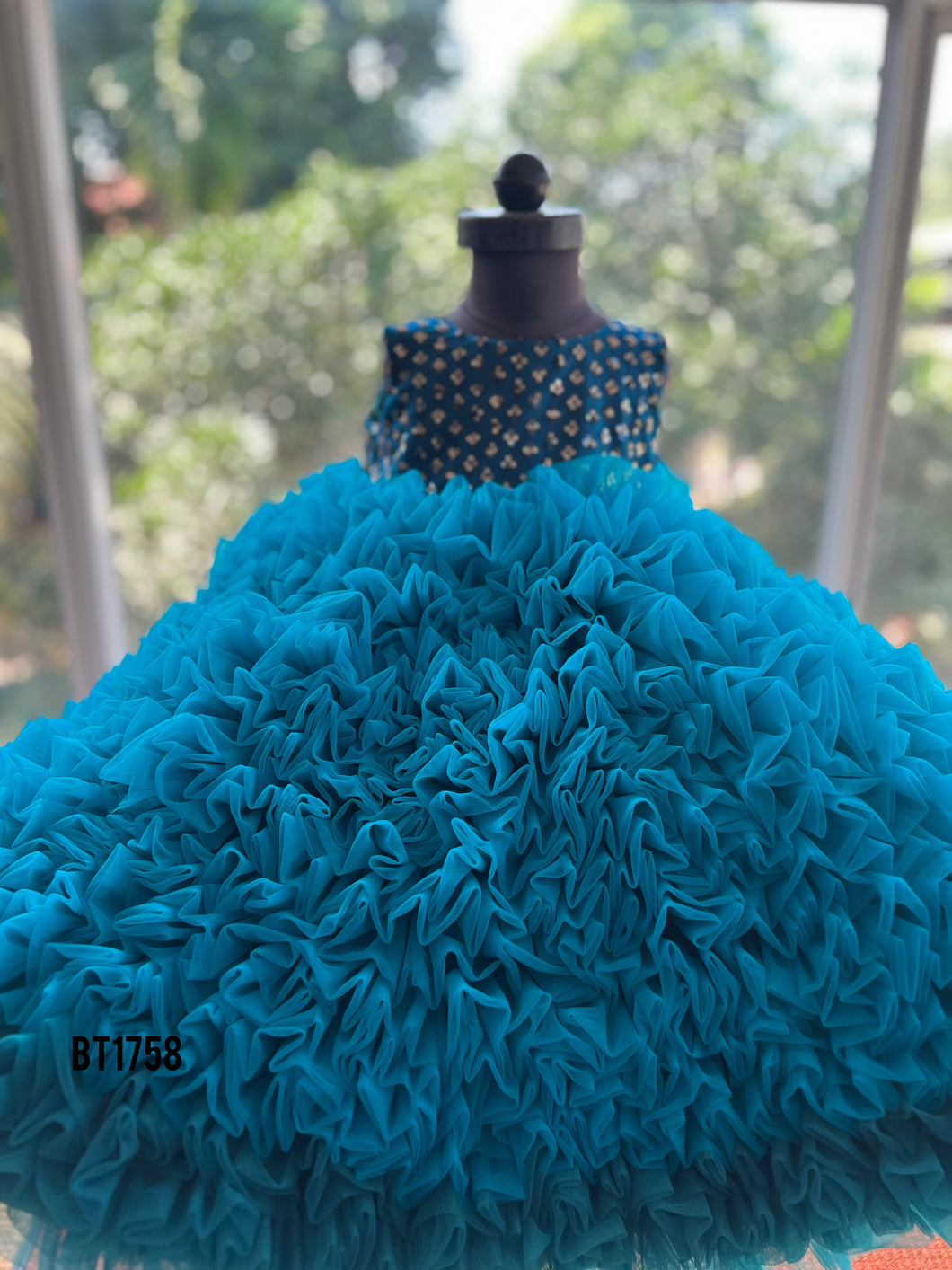 BT1758 Oceanic Splendor Sequin Dress for Little Trendsetters