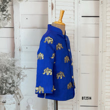 Load image into Gallery viewer, BT2514 Royal Blue Elephant Theme Party Wear for Baby Boy
