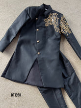 Load image into Gallery viewer, BT1958 Regal Lion Embroidered Party Wear Jacket For Baby Boys
