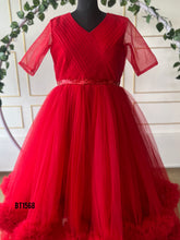 Load image into Gallery viewer, BT1568 Ruby Radiance: Baby &amp; Me Matching Gala Gowns
