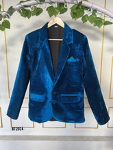 Load image into Gallery viewer, BT2024 Velvet Charm: Dapper Party Jacket Only for Junior Celebrations 🎉✨
