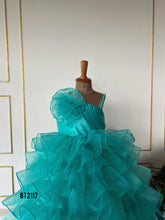 Load image into Gallery viewer, BT2117 Ocean Dream Gown 🌊 - A Splash of Elegance for Little Divas! 💧✨
