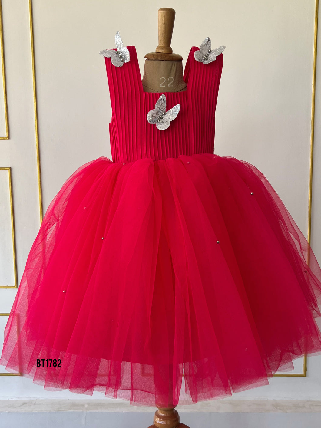 BT1782 Crimson Charm Princess Gown - Enchanted Elegance