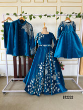 Load image into Gallery viewer, BT2232 🌟 Royal Blue Majesty: Family Twinning Ensemble for Grand Celebrations 🎭👑
