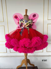 Load image into Gallery viewer, BT2017 🌸 Enchanted Butterfly Garden Dress – Perfect for Fairy-Tale Birthdays 🦋✨
