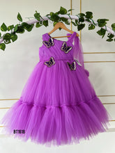 Load image into Gallery viewer, BT1618 Butterfly Theme Birthday Party Wear For Baby Girls
