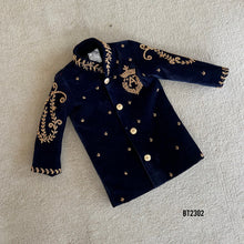 Load image into Gallery viewer, BT2302 🦸‍♂️ Divine Baby Hanuman Birthday Sherwani – Celebrate Your Little Hero’s Big Day! 🎉✨
