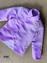 Load image into Gallery viewer, BT1967 Elegant Lilac Baby Boy Party Wear Jacket – Perfect for Special Celebrations
