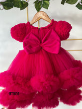 Load image into Gallery viewer, BT1636 Double Ruffle Party Wear Frock For Baby Girls
