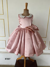 Load image into Gallery viewer, BT2027 Princess Pearl Blush Dress for Little Queens 👑💕
