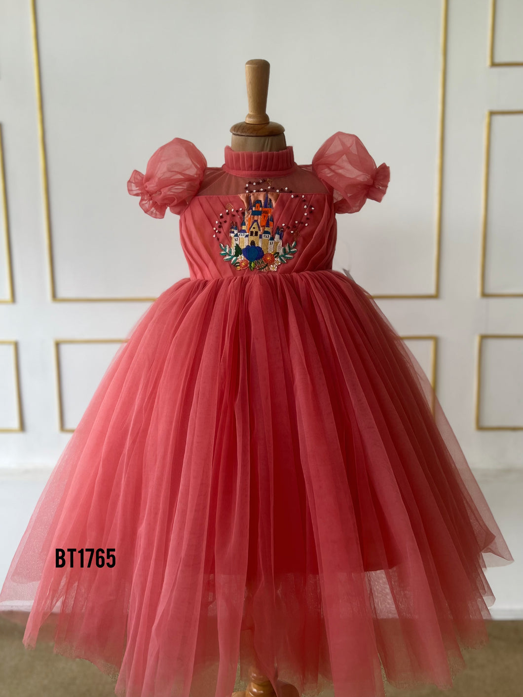 BT1765 Coral Castle Enchantment Dress for Little Dreamers