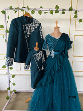 Load image into Gallery viewer, BT1968 Elegant Family Party Outfits – Dad, Mom, and Baby Matching Set

