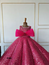 Load image into Gallery viewer, BT1866 Glittering Fuchsia Fantasy: Sparkle Celebration Dress
