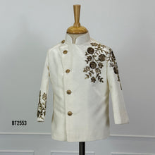 Load image into Gallery viewer, BT2553 Ivory Royal Embroidered Sherwani for Baby Boys
